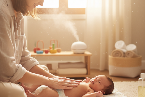baby oil massage newborn