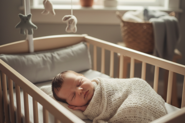 newborn baby sleeping peacefully