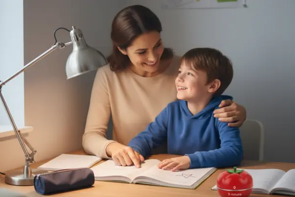 Positive encouragement for kids learning faster